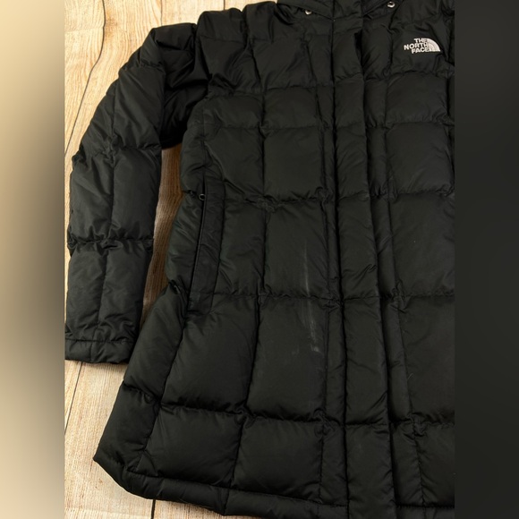 The North Face 550 Black Puffer Jacket Coat Black Small - Picture 11 of 12